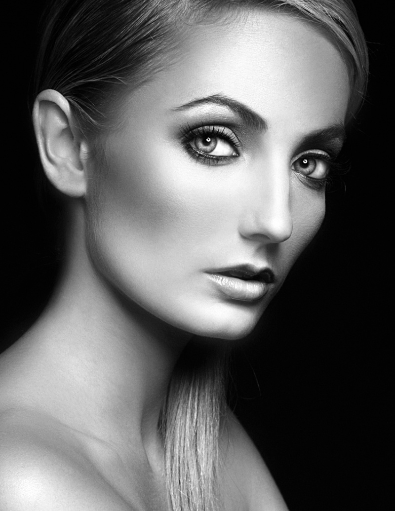 Female model photo shoot of Krystal Lee D by Barry Druxman, makeup by Freakishly Beautiful