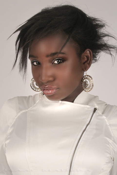 Female model photo shoot of Kountess Alexander by Isaac Madera, hair styled by Jason Becker