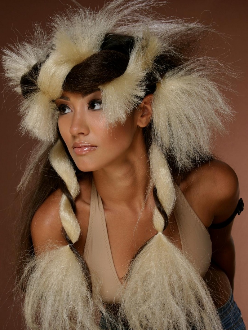 Female model photo shoot of Wild Hare Salon Boca in Studio