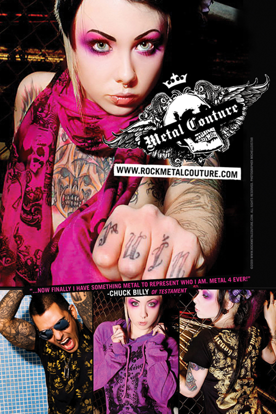 Female model photo shoot of Metal Couture and Megan Massacre in LA