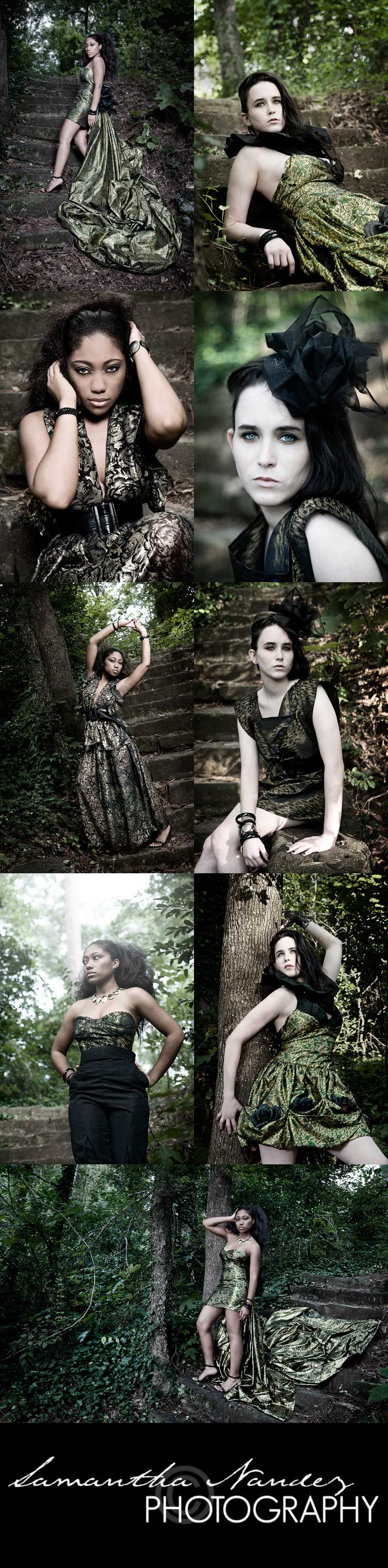 Female model photo shoot of Viola B Jackson, Lauren Oleander and Porshia_J by Samantha Nandez 