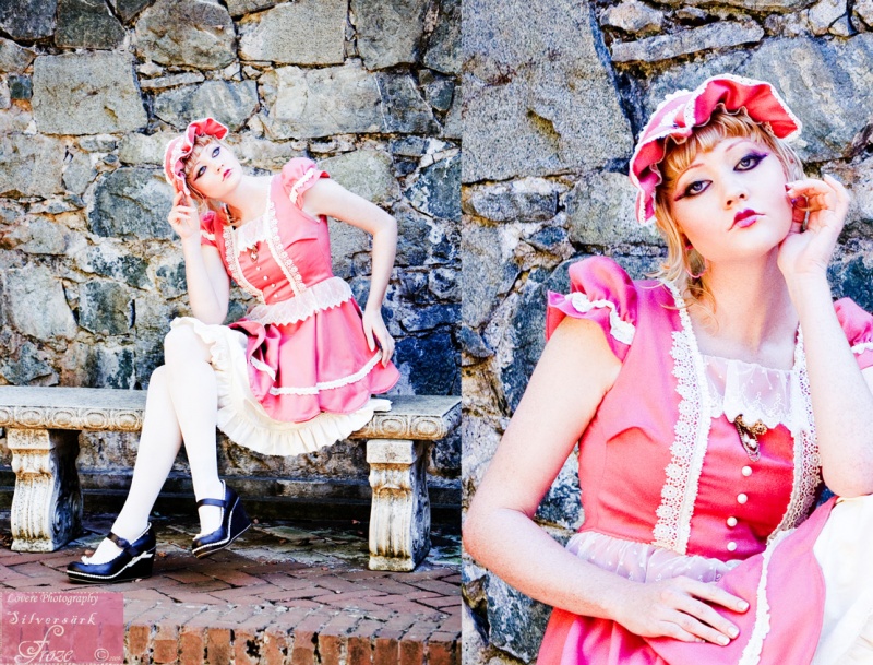 Female model photo shoot of Rose Froze by Lovere Photography in Nevada City, California, clothing designed by Silversark