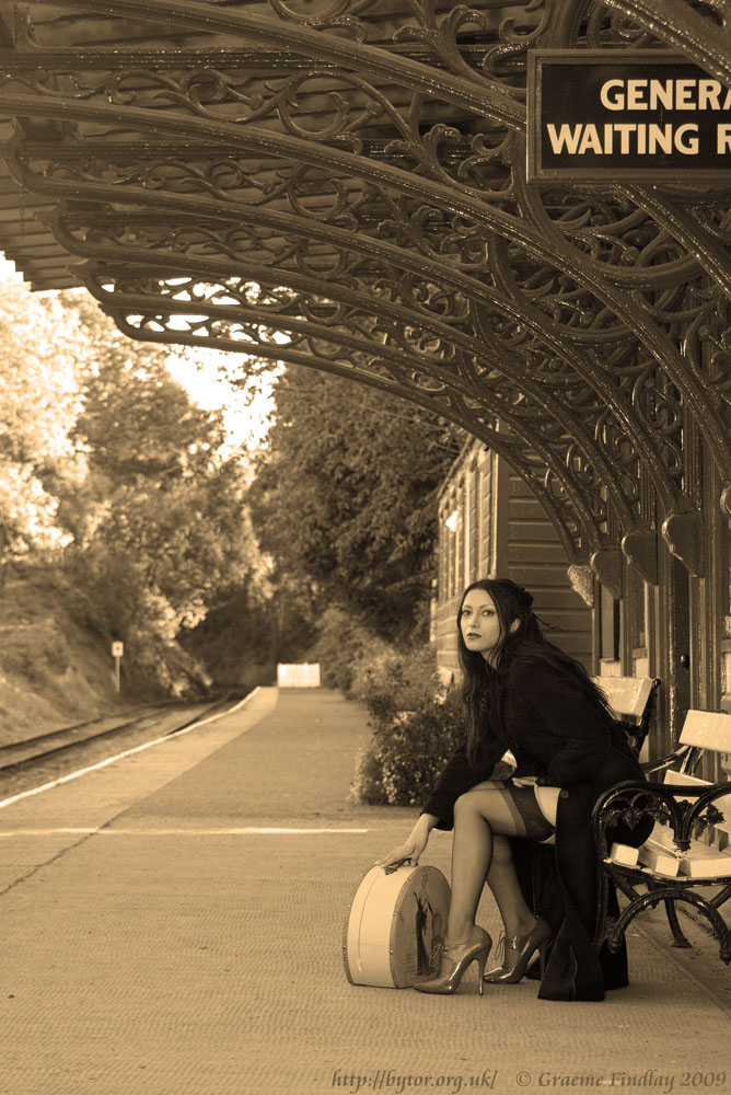 Male and Female model photo shoot of ByTor Photographic and Keisha Rio in Birkhill Station, Bo'ness