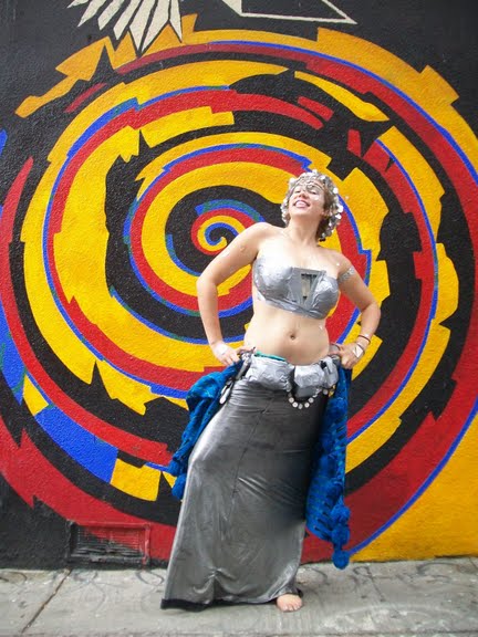 Female model photo shoot of Carolina Sunshine by unexpected captures in Clarion Alley, San Francisco, CA