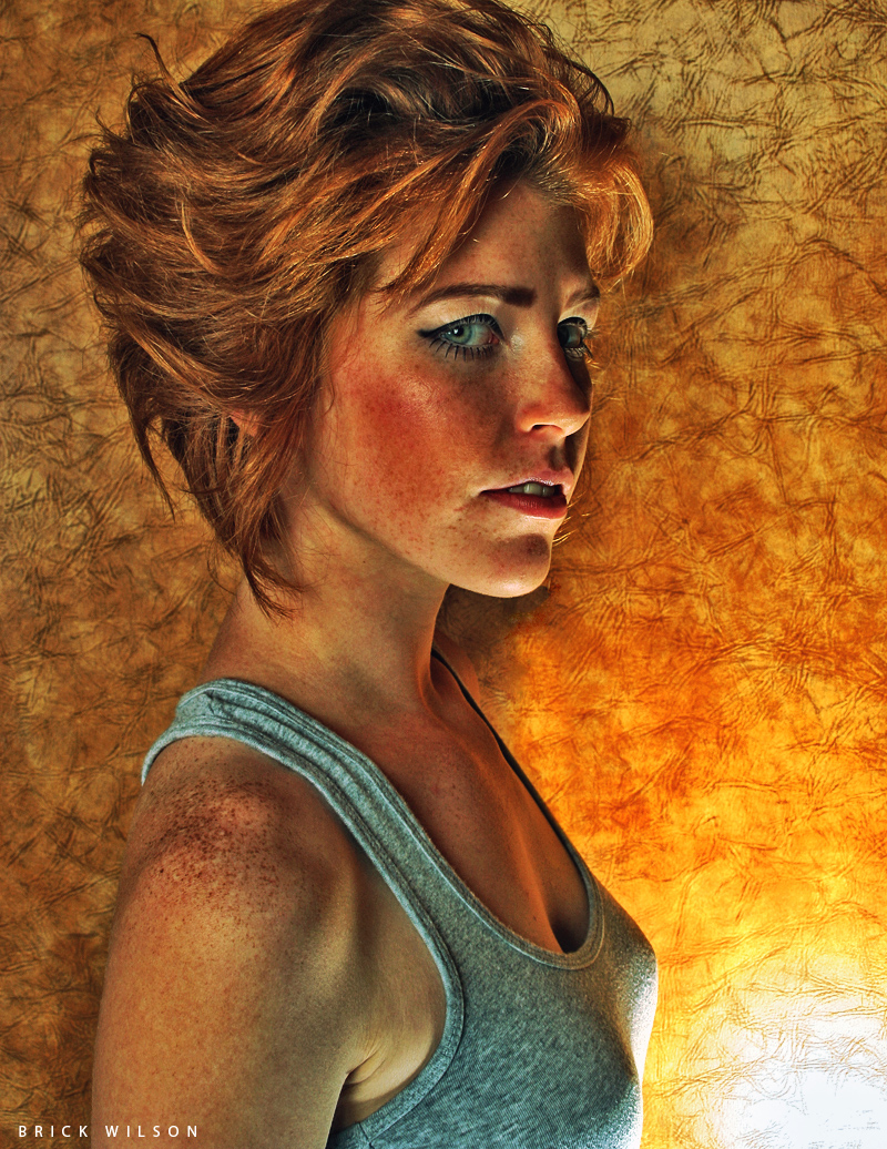 Female model photo shoot of Laurel Bre by Brick Wilson in Racine, WI, makeup by Charlie Munroe