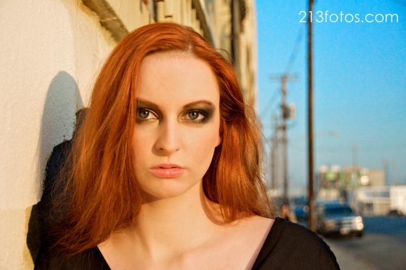 Female model photo shoot of Amber Nicol by 213fotos in Los Angeles, makeup by K  J