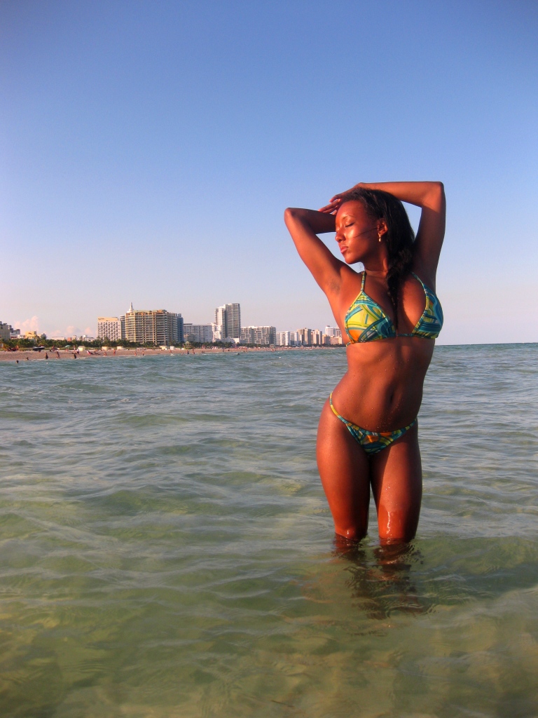Female model photo shoot of Anny Larson in Miami beach, FLORIDA