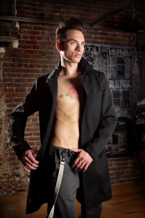 Male model photo shoot of Fredette Photography and Kurtis Peer in Sacramento boutique