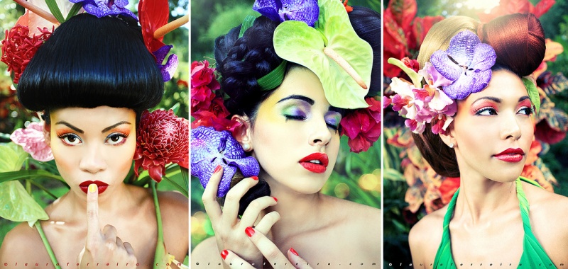 Female model photo shoot of Laura Ferreira in Trinidad and Tobago, hair styled by KRKR, makeup by Emily Laura Quesnel
