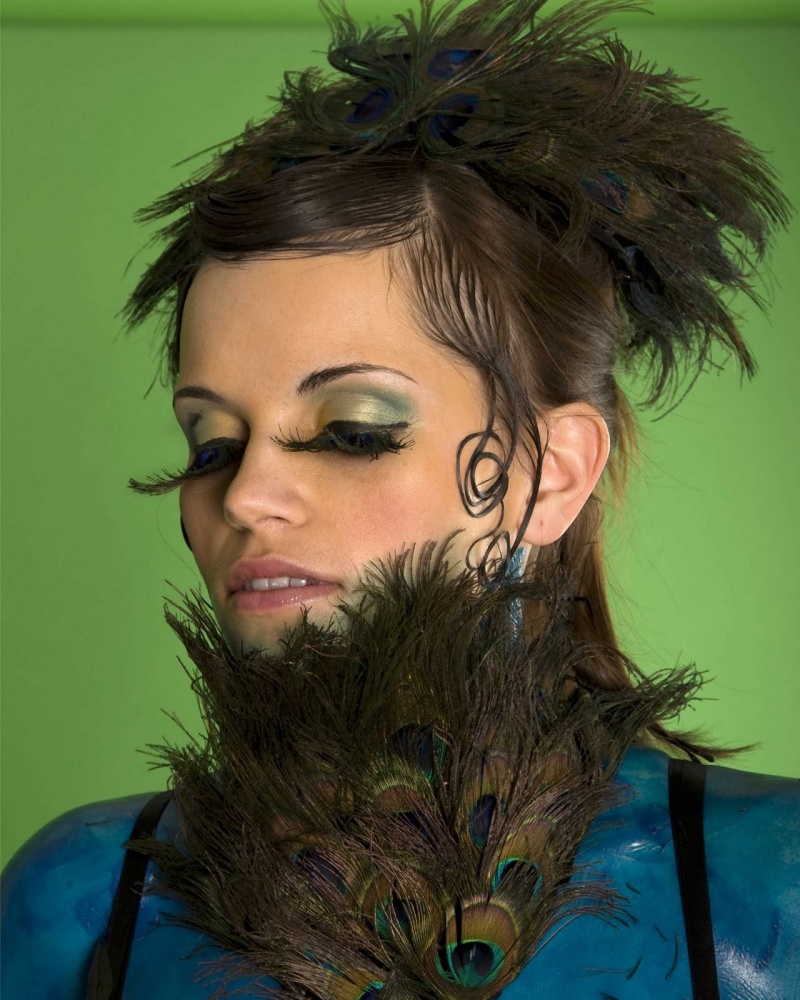 Female model photo shoot of Hair Witch by Elizabeth Parker Studio, makeup by SinCityBeauty Leila