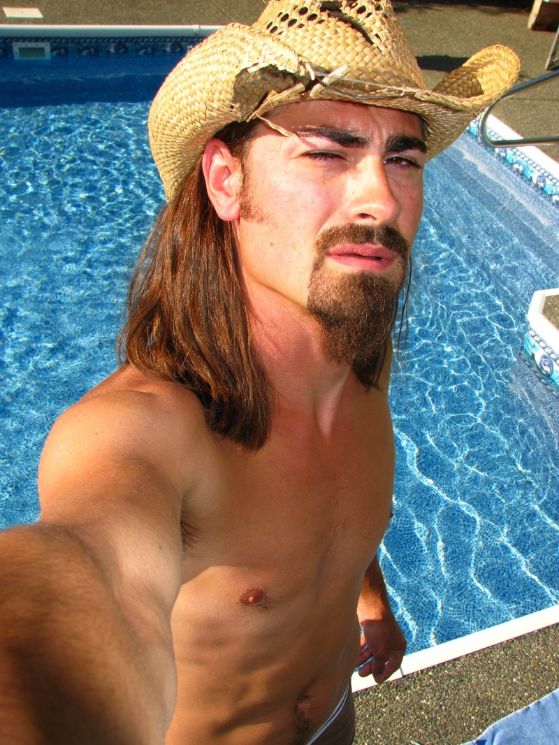 Male model photo shoot of baretoe in My pool