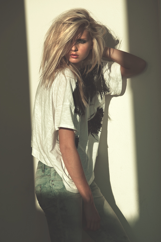 Female model photo shoot of Lauren Breedon by K E S L E R in the secret white wall location ; ), wardrobe styled by Nic Krebs