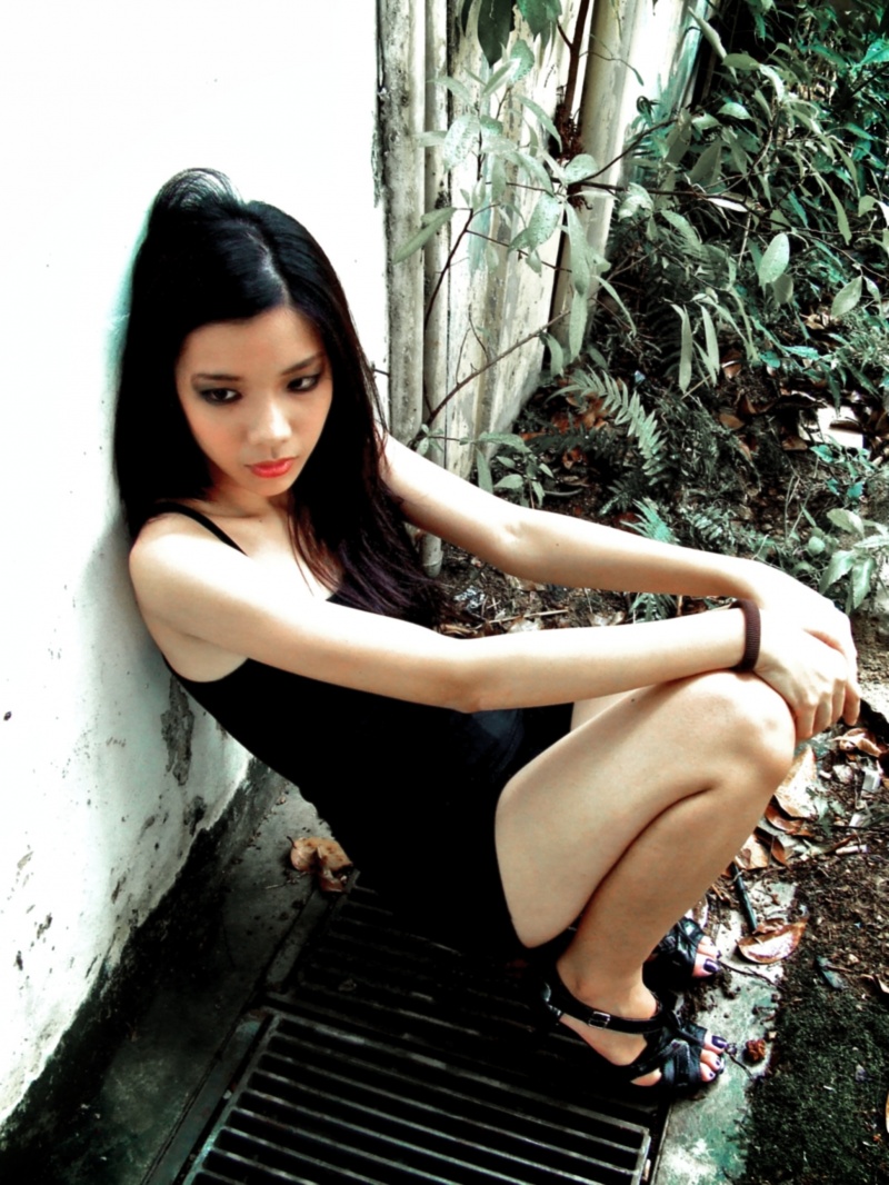 Female model photo shoot of Krayle in Ann Siang Hill, Singapore