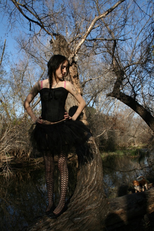Female model photo shoot of ms gordy in mission trails