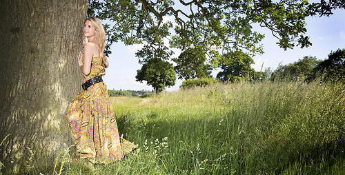 Female model photo shoot of Ginny Marsh in Farnham Park