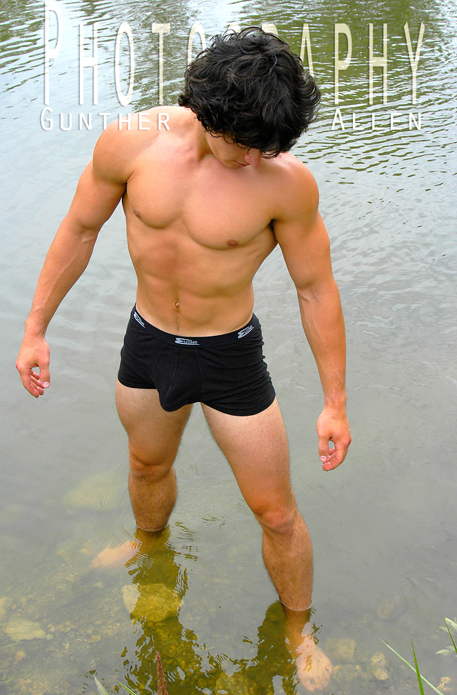 Male model photo shoot of Gunther Allen in DuPage River - Illinois