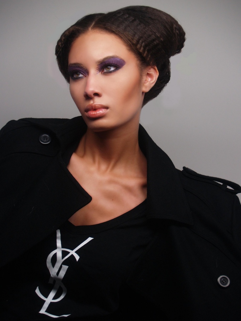Female model photo shoot of KK of Works of Art in Atlanta,GA, makeup by Sherita Leslie