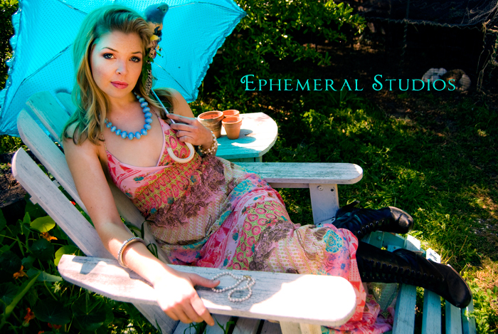 Female model photo shoot of ephemeral studios and Seenalee in the urban farm