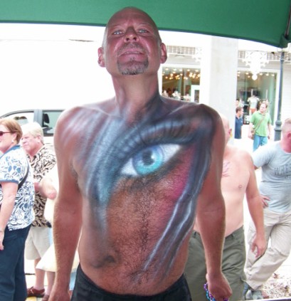 Male model photo shoot of Ocean Airbrush in Key West