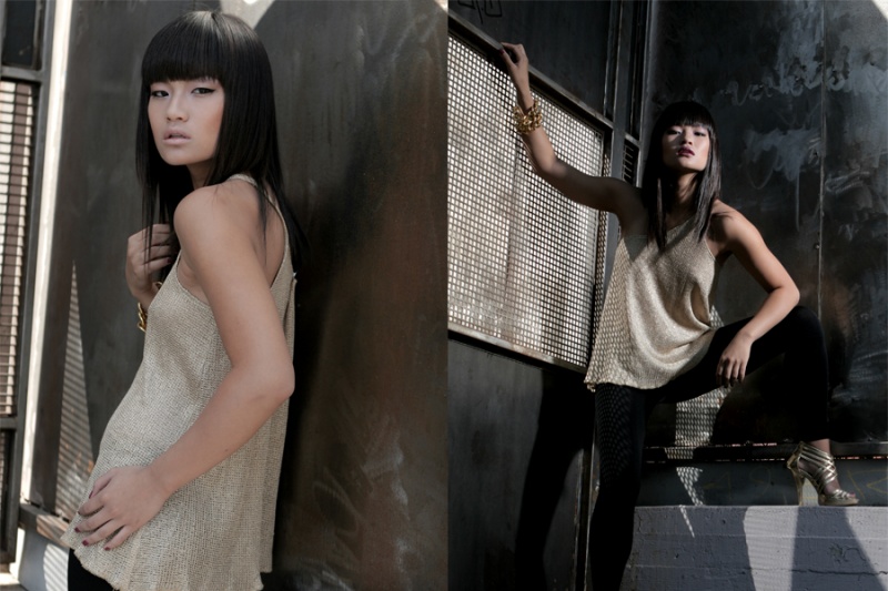 Female model photo shoot of Kasumi  and Kristin Wong by THEMANUC, makeup by Kasumi G