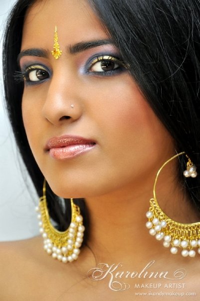 Female model photo shoot of Lohitha, makeup by Karolina Almanzar