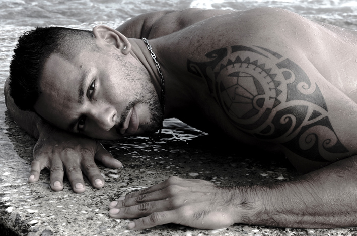Male model photo shoot of Levandi in Marbella