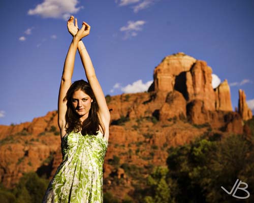 Female model photo shoot of All American Gal by Photography by JB in Sedona, AZ