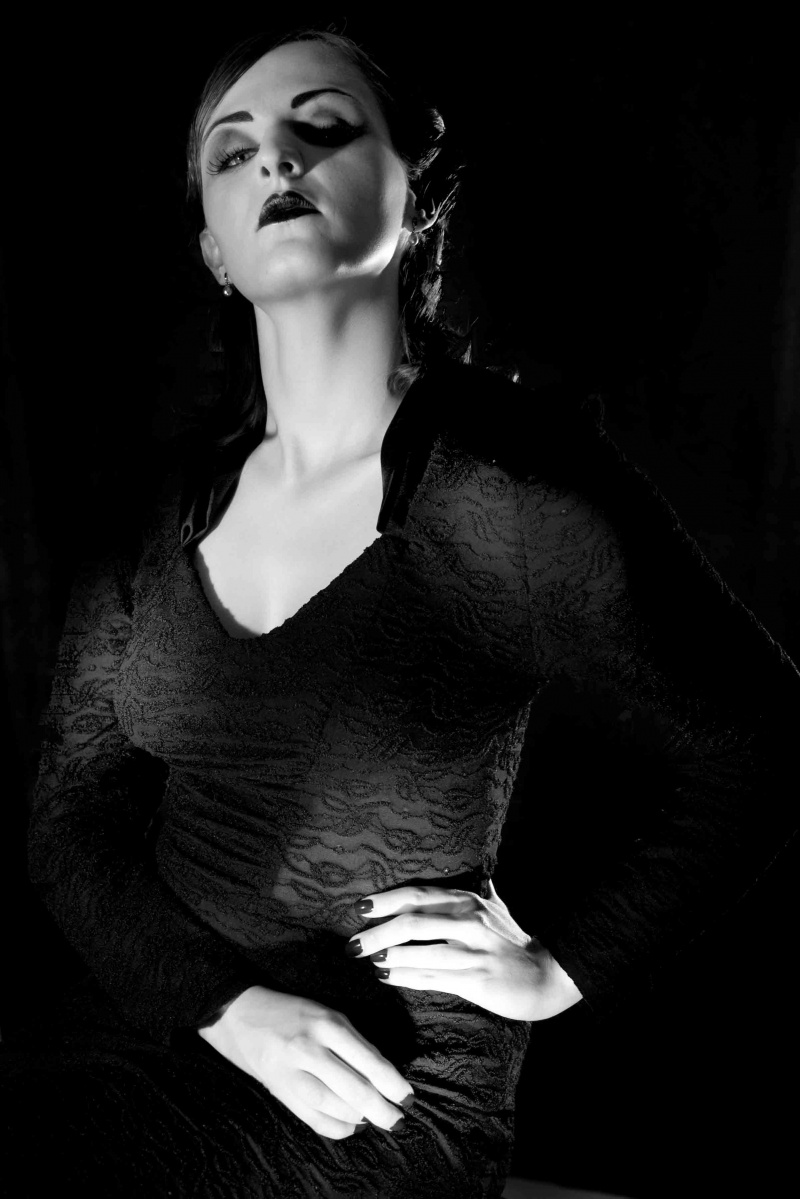 Female model photo shoot of The Black Wardrobe in UK