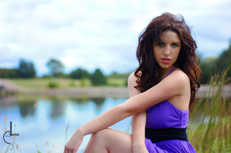 Female model photo shoot of Dani Steel in by the lake