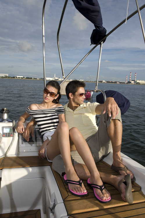 Female model photo shoot of AnnaL in Yacht