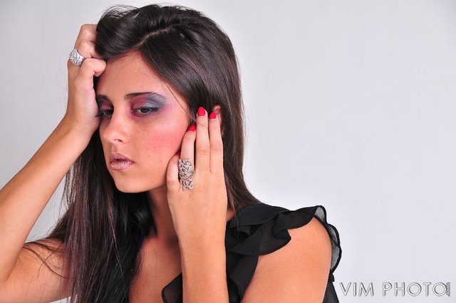 Female model photo shoot of Lisa G Makeup in Zima Studios, Chicago