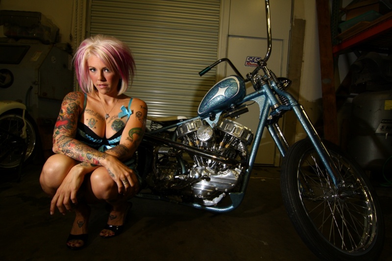 Male and Female model photo shoot of Chopperdaves and Kelly Gunn in Chopperdaves