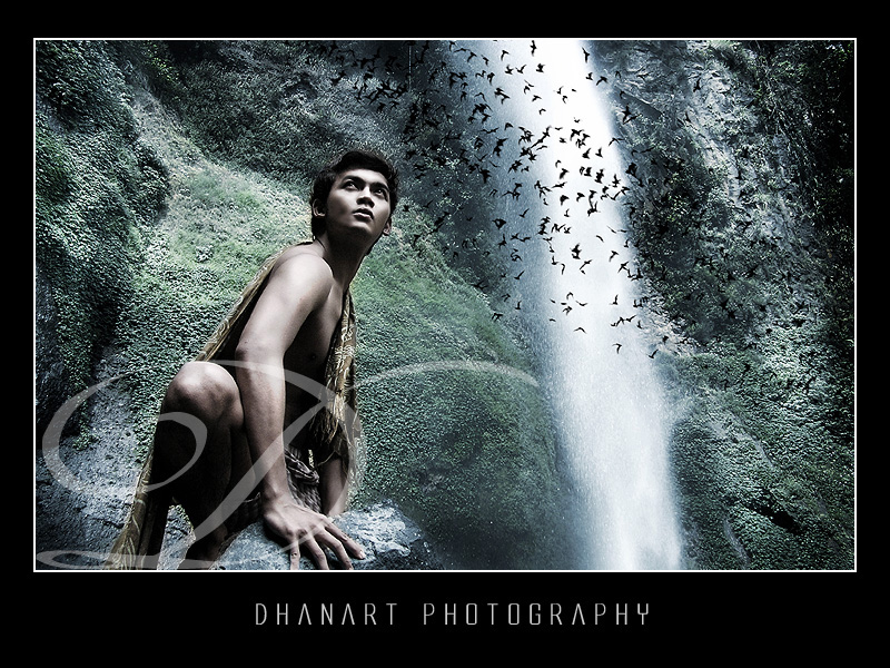 Male model photo shoot of Dhan-Art in The Bride Veil Waterfalls-West Java