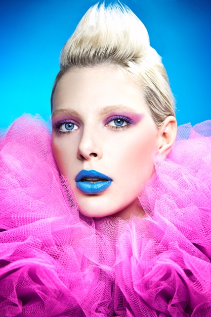 Female model photo shoot of Miss La Make-up artist in London