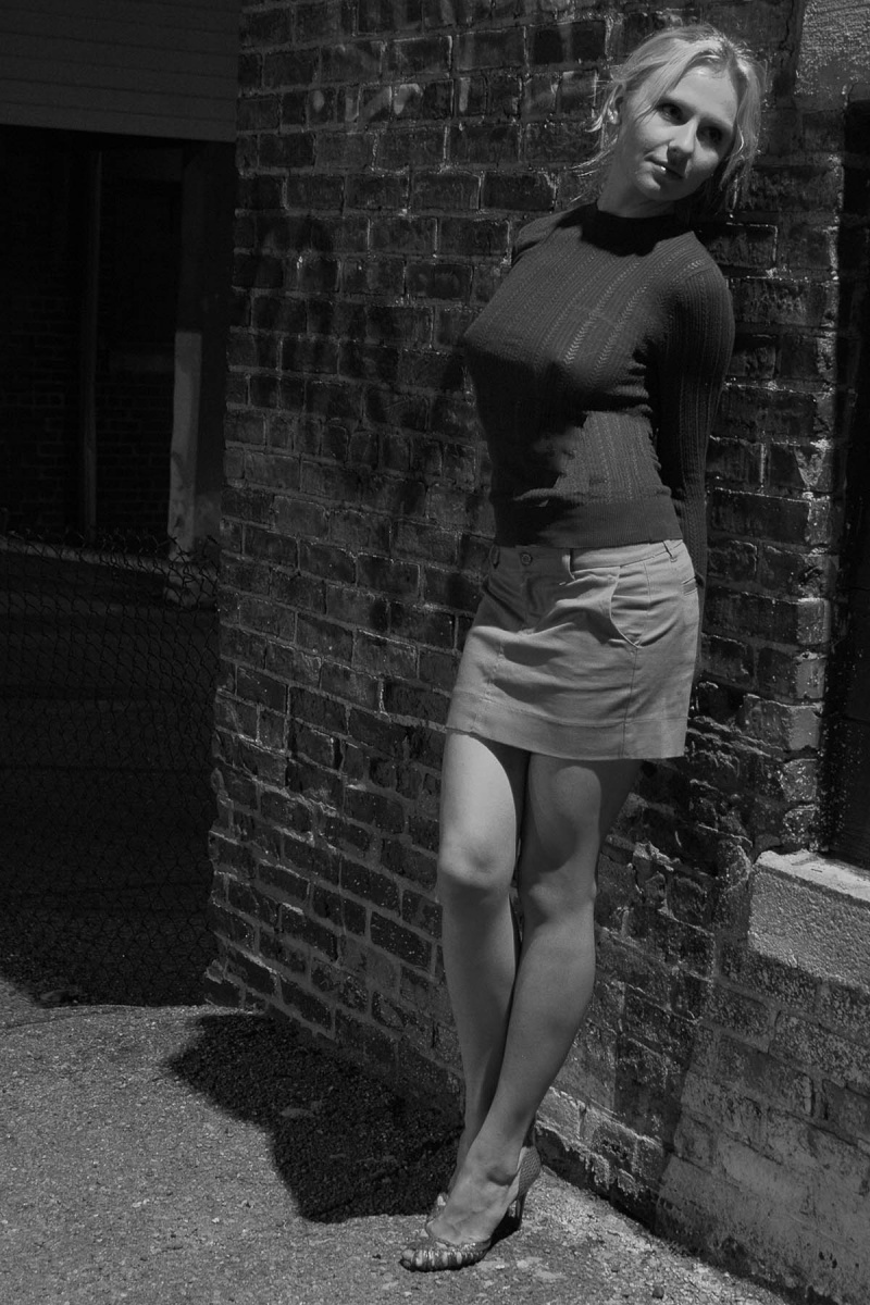 Male and Female model photo shoot of Change of Focus and IANA784 in Allston Alley