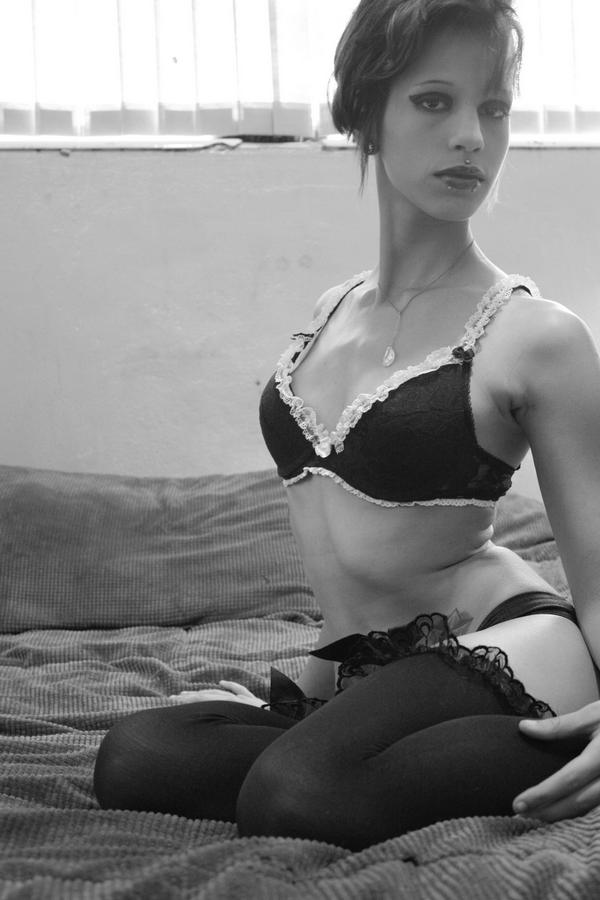 Female model photo shoot of AlexisChaos in some bedroom