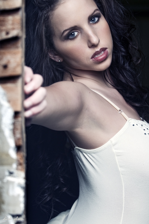 Female model photo shoot of Dani Steel in Memphis warehouse