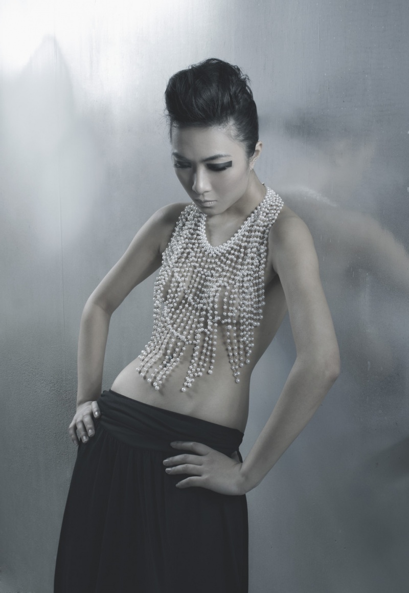 Female model photo shoot of Charlene Dang by Jen Salt in London, makeup by Harjit K