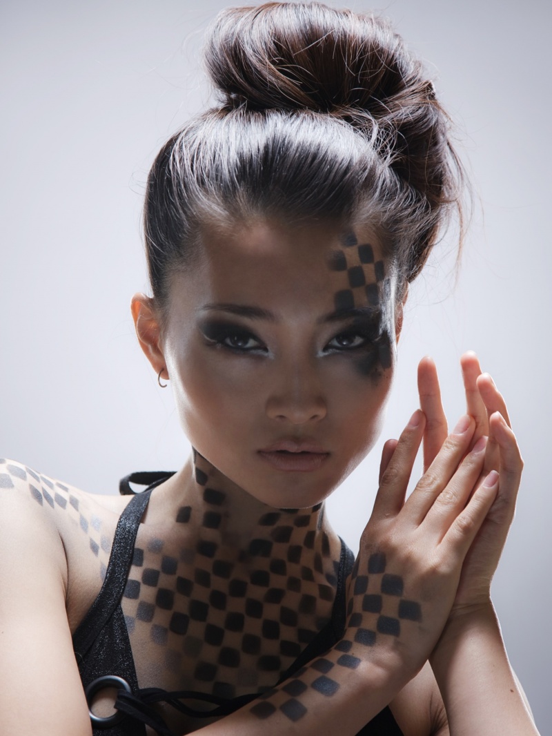 Female model photo shoot of SchockMakeup and Yuki Matsumura by allan amato photography in Los Angeles