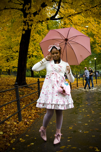 Female model photo shoot of Ambyrosia in Central Park