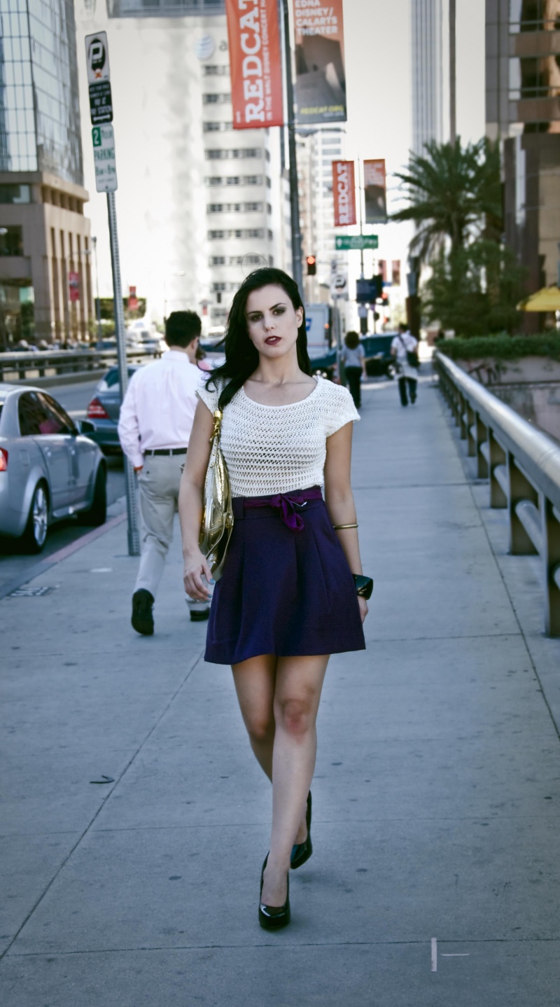 Female model photo shoot of Hazel Grey by Ovierphotography in Financial District--Downtown LA