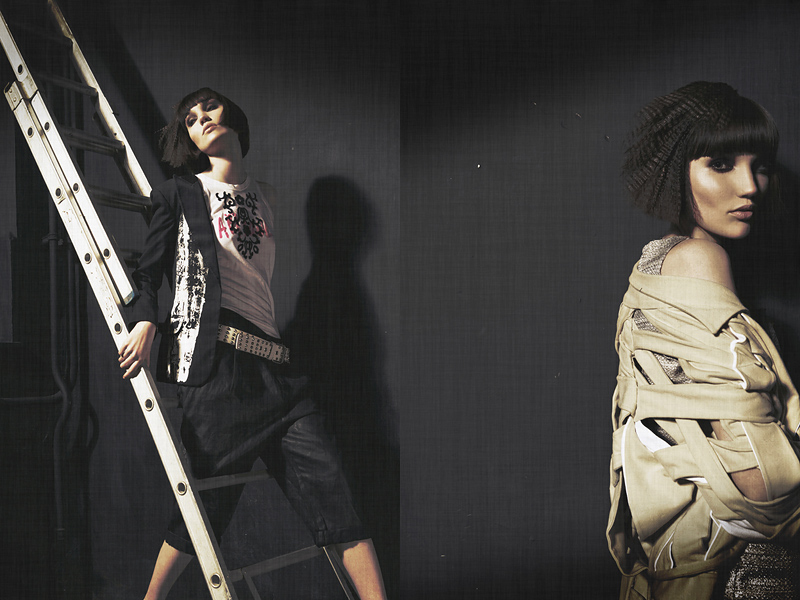 Male model photo shoot of Photomicz in dark room..., wardrobe styled by Roos Van der Hulst