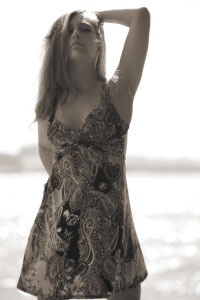 Female model photo shoot of Joy Karen by Steven Buchbinder in South Street Seaport, NY