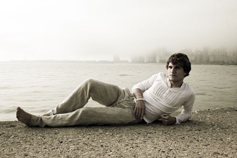 Male model photo shoot of David Lipinski in North Beach - Chicago