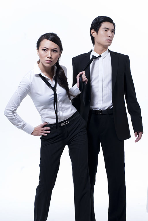 Male and Female model photo shoot of Marcus Wong, Linda Lee MX and Y_Q in Singapore, makeup by Laea Hidayah