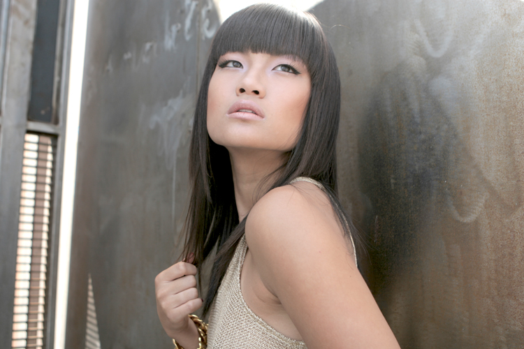 Female model photo shoot of Kristin Wong by THEMANUC, hair styled by Kasumi 