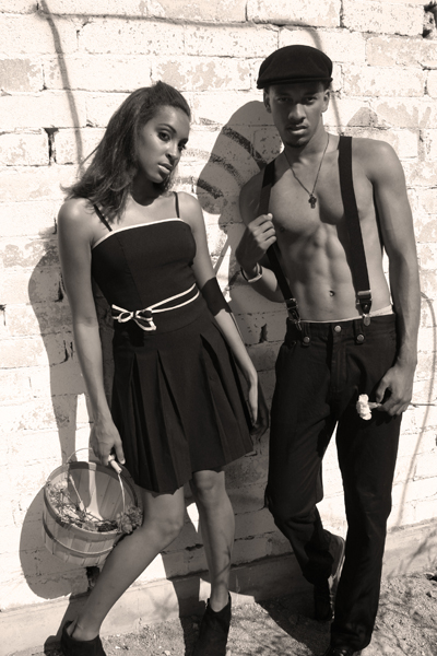Female and Male model photo shoot of Model Kayla and TAJ ASHTON by ShakirStudios in South Mountain, makeup by Hollywood MUAH by Jana