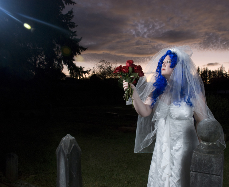 Female model photo shoot of Ravyn Lynn by douglas scott in Wilsonville Cemetery