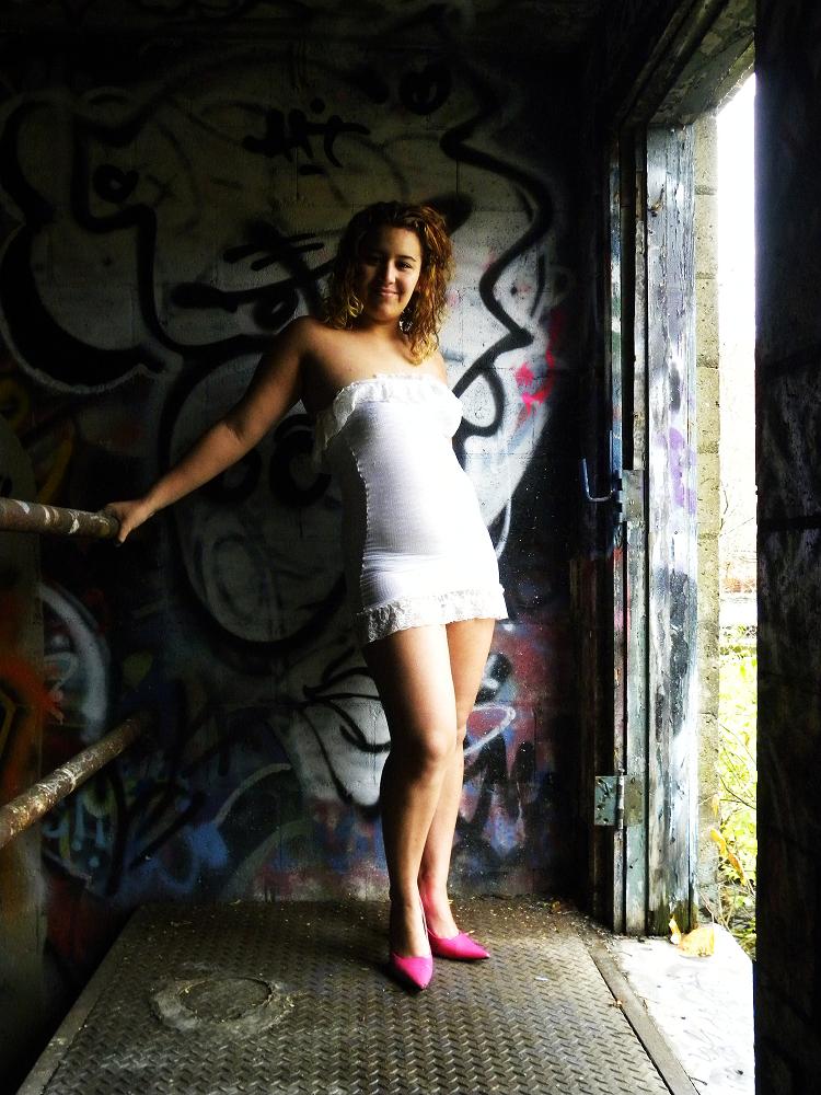 Female model photo shoot of Real Cinderella by Trent Kight Photography in Columbus,ohio (abandond water plant)