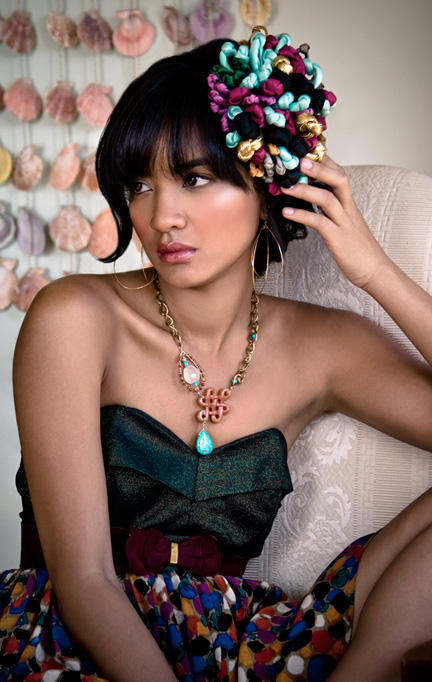 Female model photo shoot of Liz Law Jewelry and natashadomonique by D Castro Photography in San Pedro